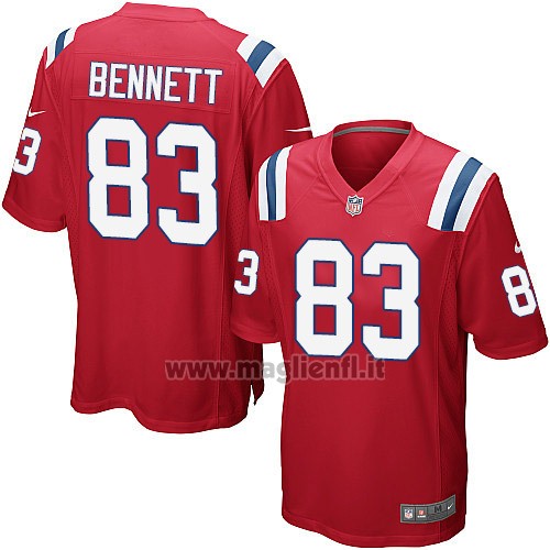 Maglia NFL Game New England Patriots Bennett Rosso